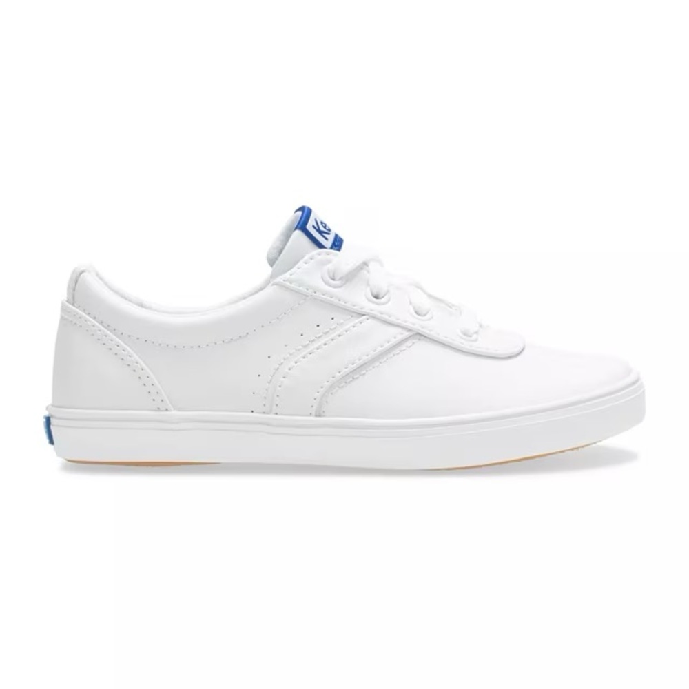 Keds (Kids) White Leather Riley Sneakers - Picture 9 of 10